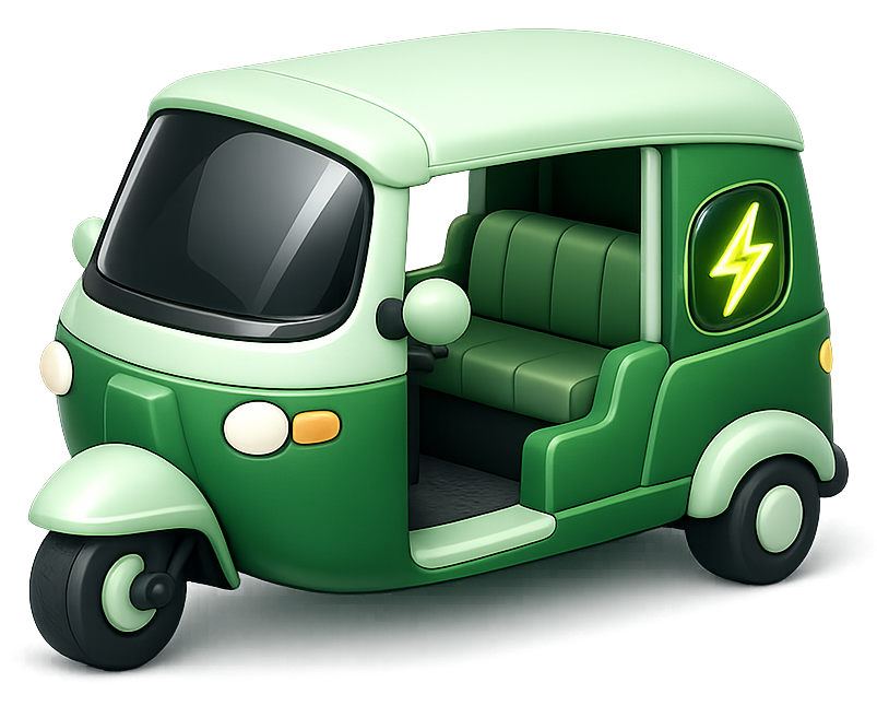 E-rickshaw illustration