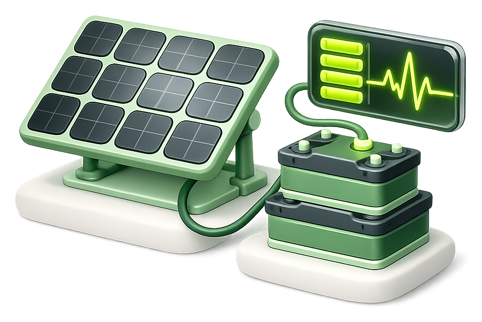 Solar storage illustration